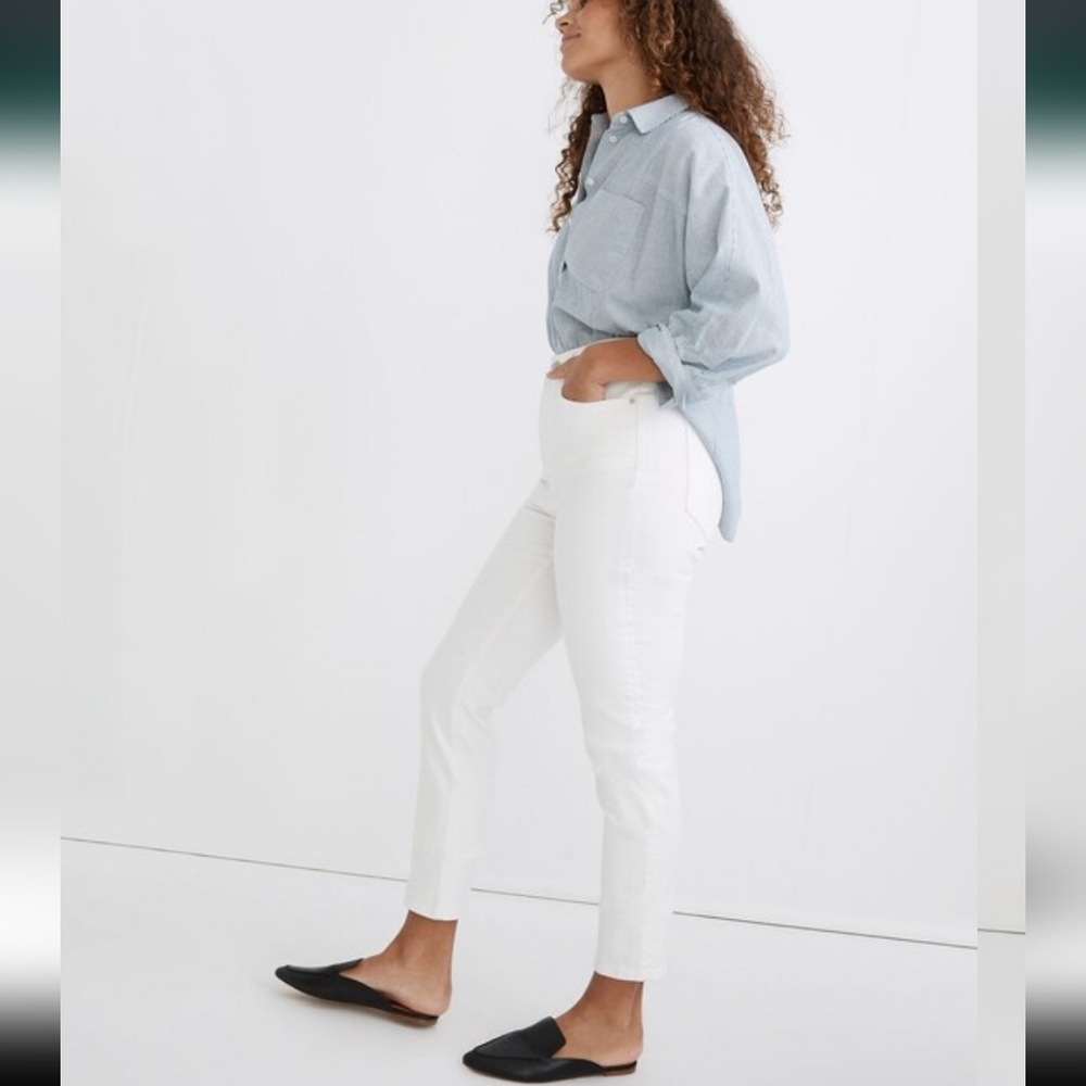Madewell Perfect Vintage Jeans High Waist White Career Minimalist Festival New